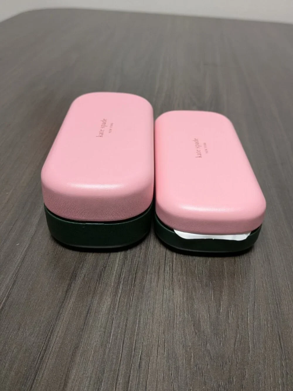 NEW SMALL/REGULAR Kate Spade Pink and Green Authentic Eyeglasses Sunglasses Case